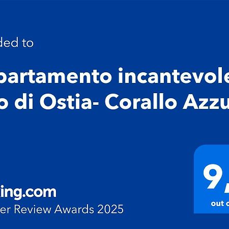Appartamento Incantevole Lido Di Ostia- Corallo Azzurro Exterior foto